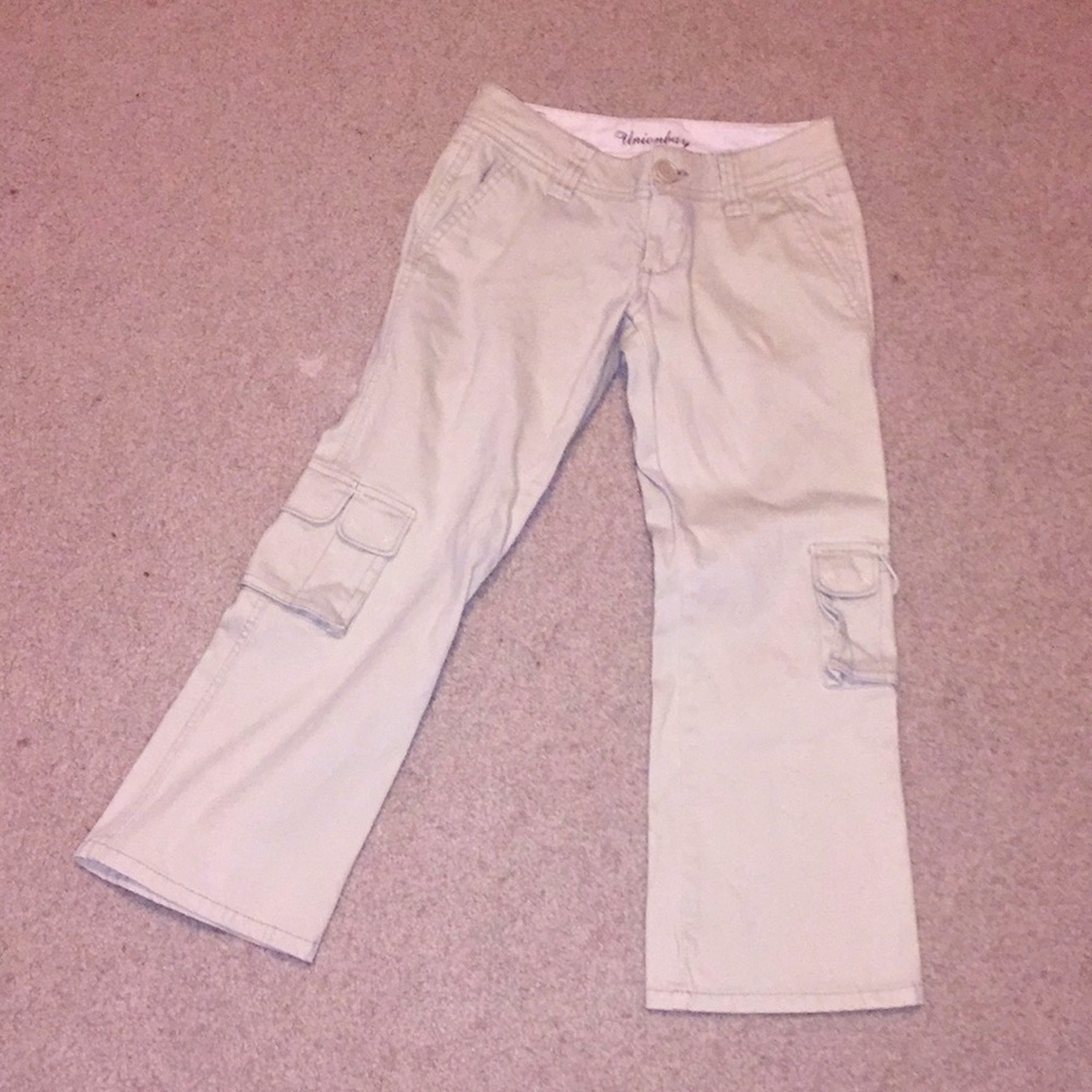 🍀4for20 stretchy beige capri cargo pant jeans